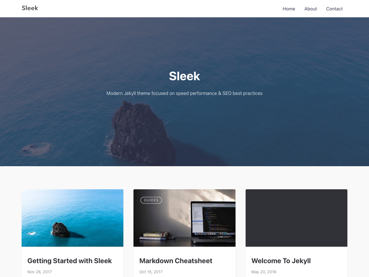 Sleek screenshot