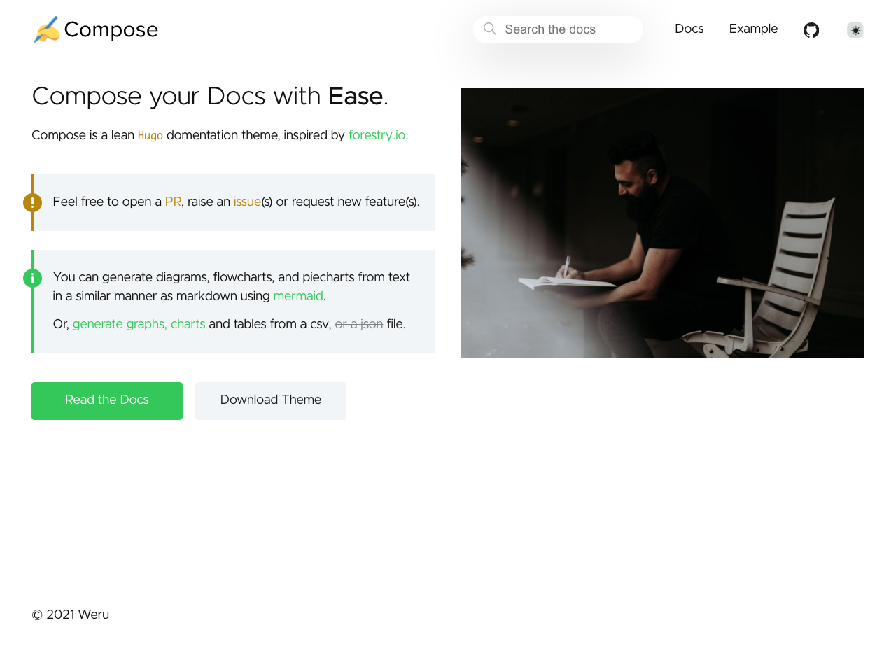 Compose screenshot